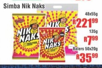 Devland Cash And Carry Simba Nik Naks 135g offer