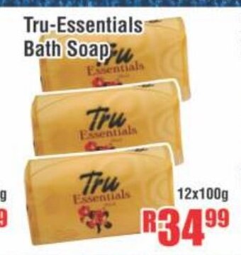 Devland Cash And Carry Tru-Essentials Bath Soap 12x100g offer