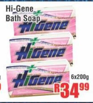 Devland Cash And Carry Hi-Gene Bath Soap 6x200g offer