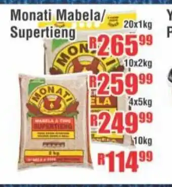 Devland Cash And Carry Monati Mabela / Supertieng 10kg offer