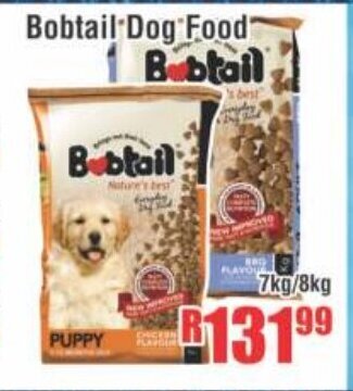 Devland Cash And Carry Bobtail Dog Food 7kg / 8kg offer