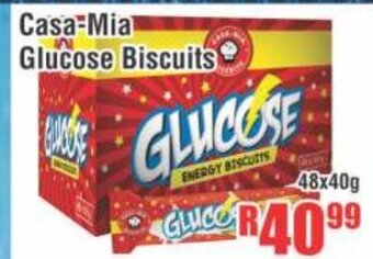 Devland Cash And Carry Casa-Mia Glucose Biscuits 48x40g offer
