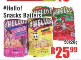 #Hello! Snacks Bailers 50x20g