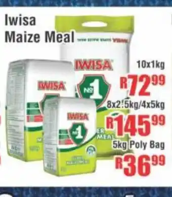 Devland Cash And Carry Iwisa Maize Meal 5kg Poly Bag offer