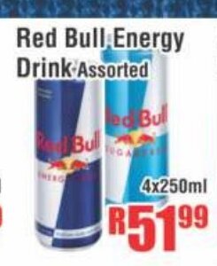 Devland Cash And Carry Red Bull Energy Drink Assorted 4x250ml offer
