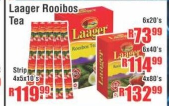 Laager Rooibos Tea 6x20's