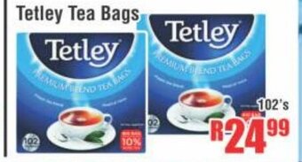 Devland Cash And Carry Tetley Tea Bags 102's offer
