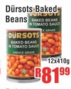 Devland Cash And Carry Dursots Baked Beans 12x410g offer