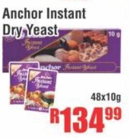 Devland Cash And Carry Anchor Instant Dry Yeast 48x10g offer
