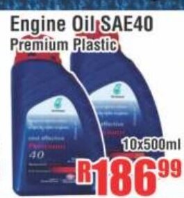 Devland Cash And Carry Engine Oil SAE40 Premium Plastic 10x500ml offer