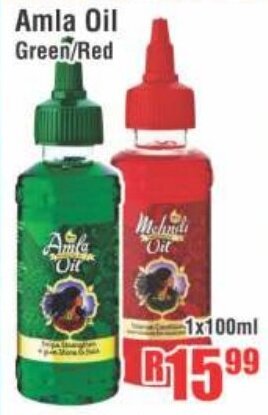 Devland Cash And Carry Amla Oil Green/Red 1x100ml offer
