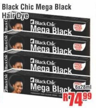 Devland Cash And Carry Black Chic Mega Black Hair Dye 6x28ml offer