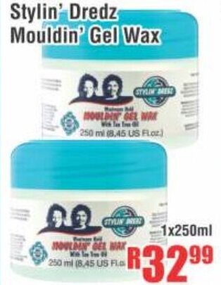 Devland Cash And Carry Stylin' Dredz Mouldin' Gel Wax 1x250ml offer