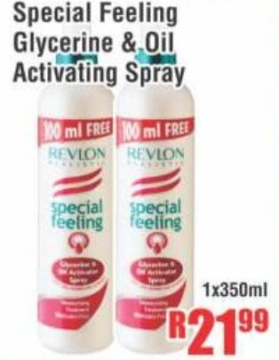 Devland Cash And Carry Special Feeling Glycerine & Oil Activating Spray 1x350ml offer