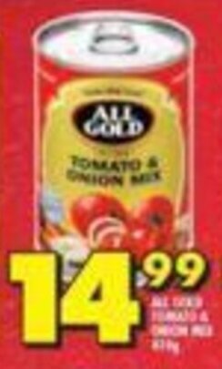 Shoprite All Gold Tomato & Onion Mix 410g offer