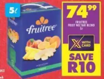 Shoprite Fruitree Fruit Nectar Blend 5L offer