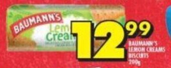 Shoprite Baumann's Lemon Creams Biscuits 200g offer