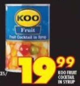 Shoprite Koo Fruit Cocktail in Syrup offer