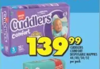 Shoprite Cuddlers Comfort Disposable Nappies 44 / 48 / 50 / 52 per pack offer