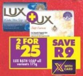 Shoprite Lux Bath Soap all variants 2 x 175g offer