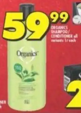 Shoprite Organics Shampoo / Conditioner all variants 1L offer