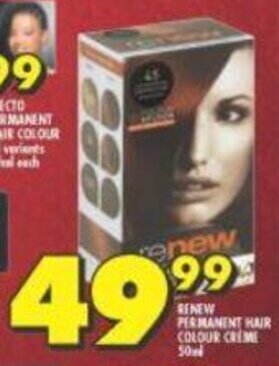 Shoprite Renew Permanent Hair Colour Creme 50ml offer