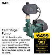 Builders Warehouse Dab centrifugal pump offer
