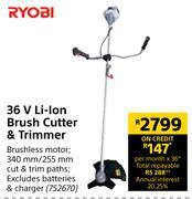 Builders Warehouse Ryobi 36v li-ion brush cutter & trimmer offer