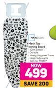 Game Mainstays mesh top ironing board offer