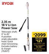 Builders Warehouse Ryobi 2.35m 18v li-ion power saw offer
