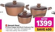 Game Bennett read 6 piece copper & rock cookware set offer