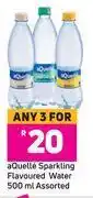 Game Aquelle sparkling flavoured water assorted-for 3 x 500ml offer