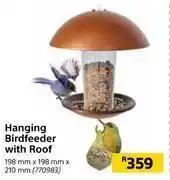Builders Warehouse Hanging bird feeder with roof-198mm x 198mm x 210mm offer