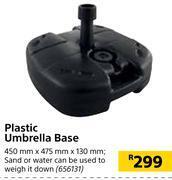 Builders Warehouse Plastic umbrella base 450mm x 475mm x 130mm offer