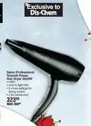 Dis-Chem Tresemme 2000w salon professional smooth power hair dryer offer