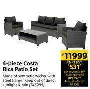 Builders Warehouse Designhouse 4 piece costa rica patio set offer