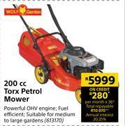 Builders Warehouse Wolf garden 200cc torx petrol mower offer