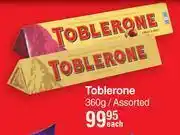 Dis-Chem Toblerone assorted-360g each offer