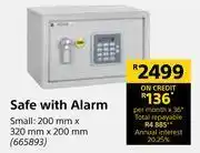 Builders Warehouse Yale safe with alarm small-200mm x 320mm x 200mm offer