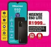 MRP Hisense e60 lite offer