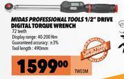 Midas Midas professional tools 1/2" drive digital torque wrench tw03m offer