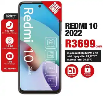 MRP Redmi 10 2022 offer