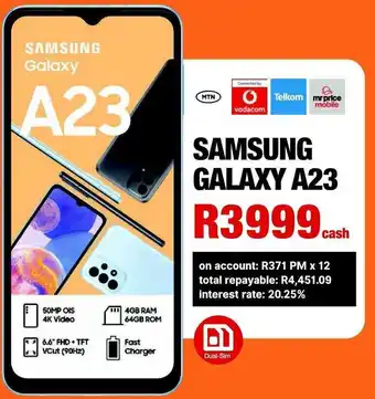 MRP Samsung Galaxy A23 offer