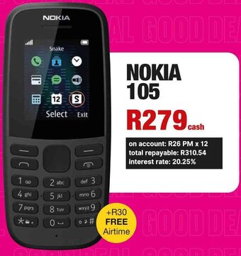 MRP Nokia 105 offer