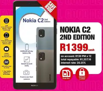 MRP Nokia C2 2nd Edition offer