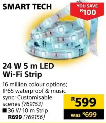 Builders Warehouse 24 W 5m LED Wi-Fi Strip offer