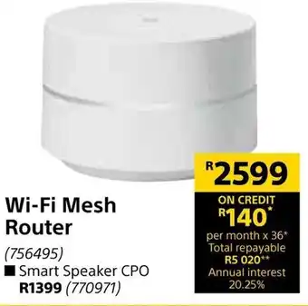 Builders Warehouse Wi-Fi Mesh Router offer