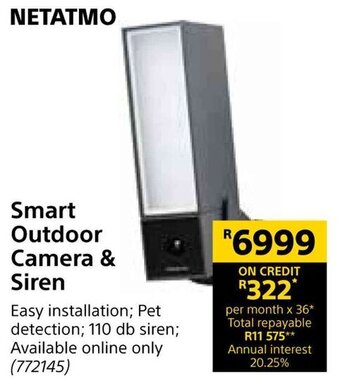 Builders Warehouse Netatmo Smart Outdoor Camera & Siren offer