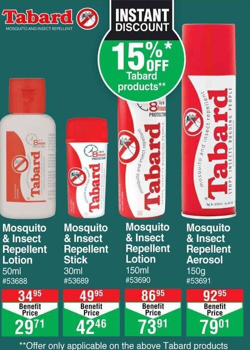 Mosquito & Insect Repellent Lotion 50ml offer at DisChem