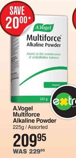 Dis-Chem A. Vogel Multiforce Alkaline Powder 225g/Assorted offer